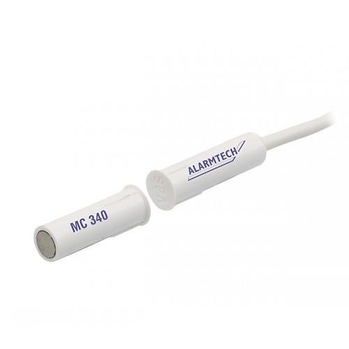Alarmtech MC 340 Magnetic Contact, Built-In, NC, 3m Cable, White